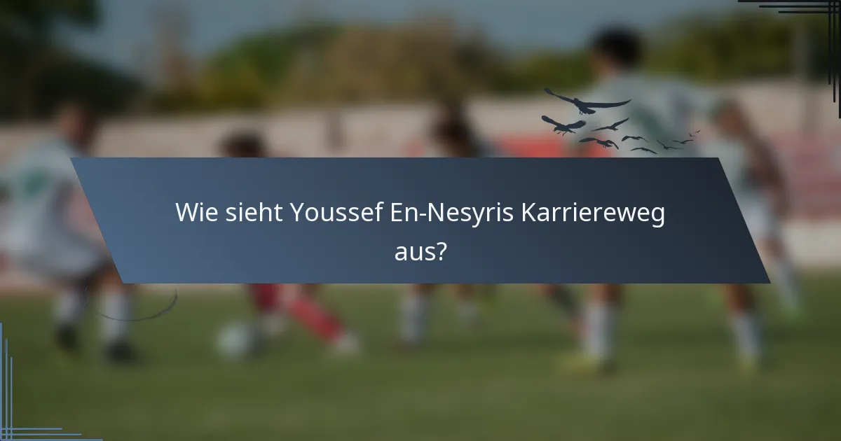 Wie sieht Youssef En-Nesyris Karriereweg aus?